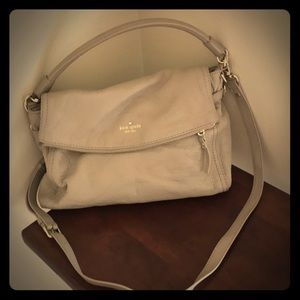 Kate Spade Beige Leather Crossbody